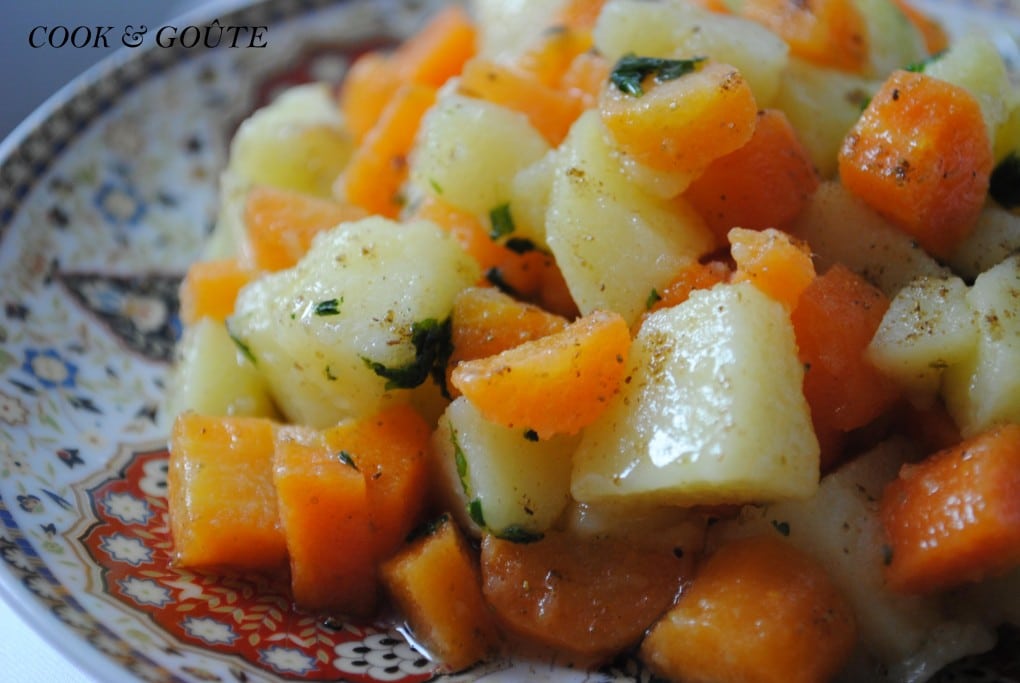 Salade de pommes de terre et carottes