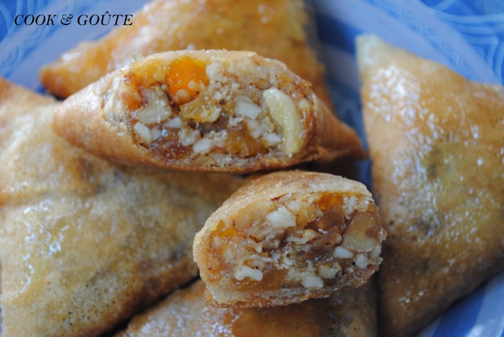 Briouates aux fruits secs 