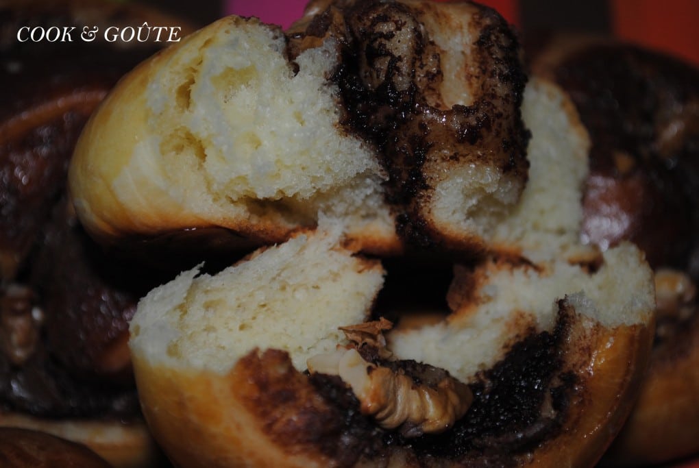 Brioche à la pâte à tartiner