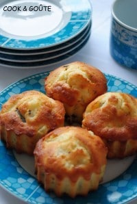 Muffins poire, chocolat