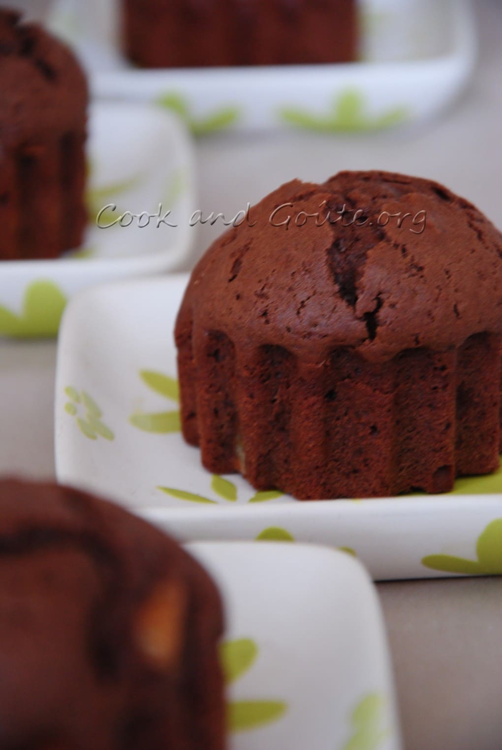 Muffins au chocolat noir 