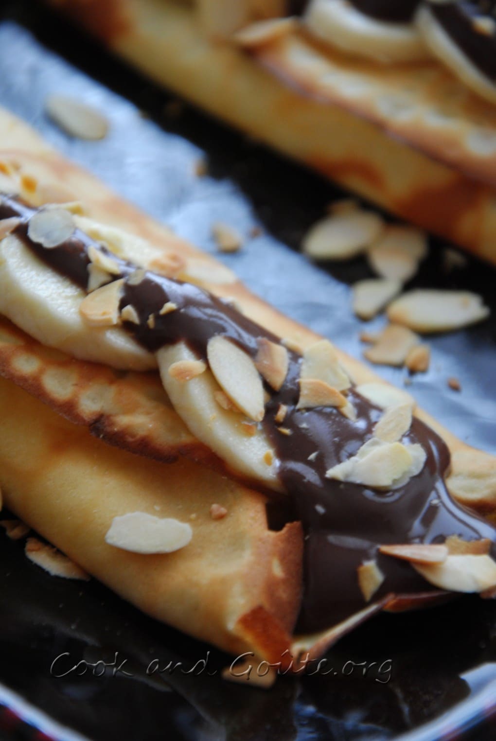 Crêpes banane et chocolat