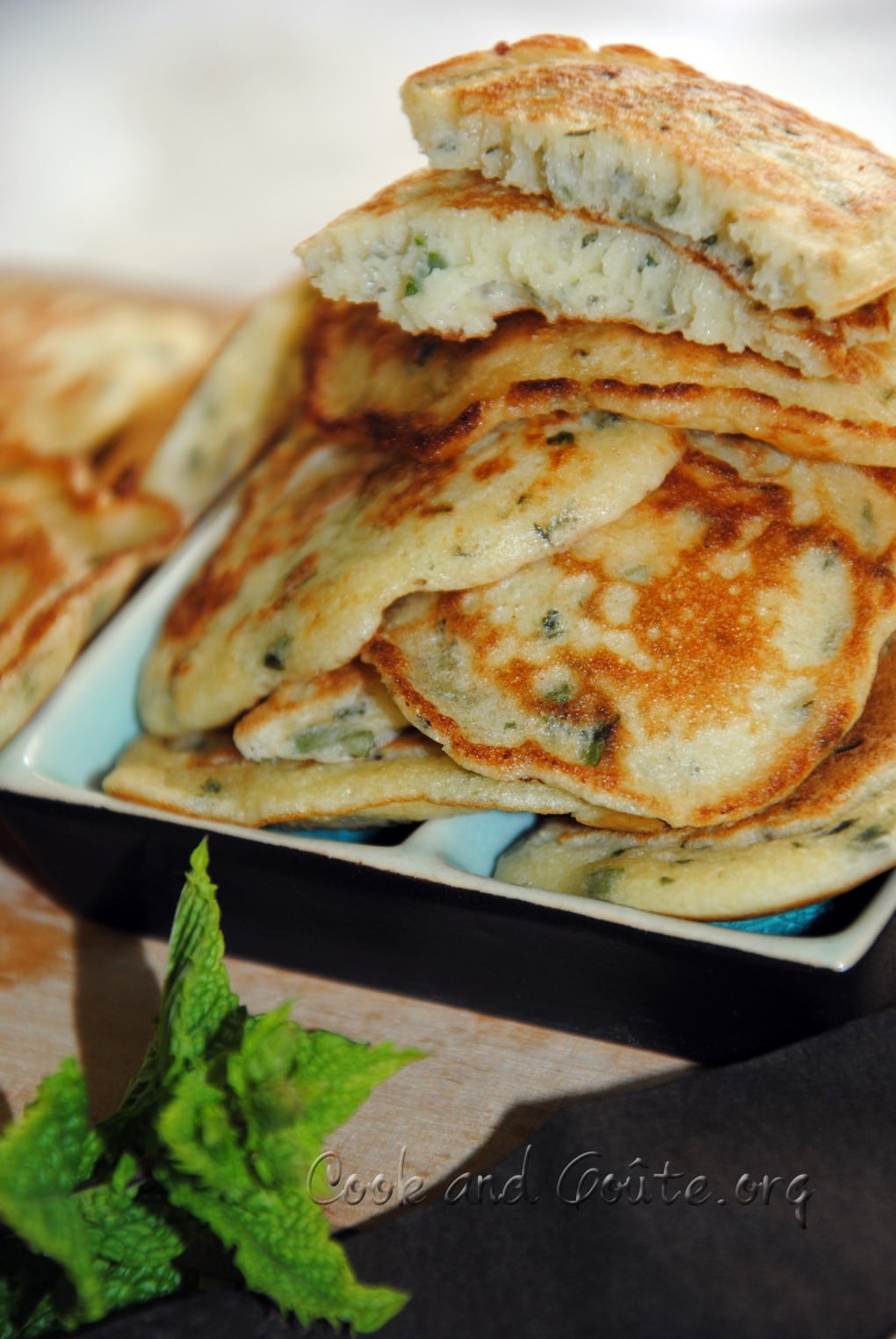 blinis aux herbes