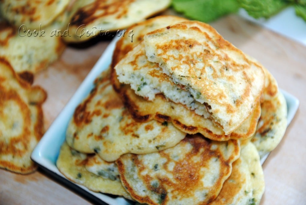 blinis aux herbes