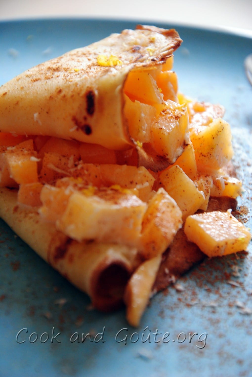 Crêpes aux kakis 