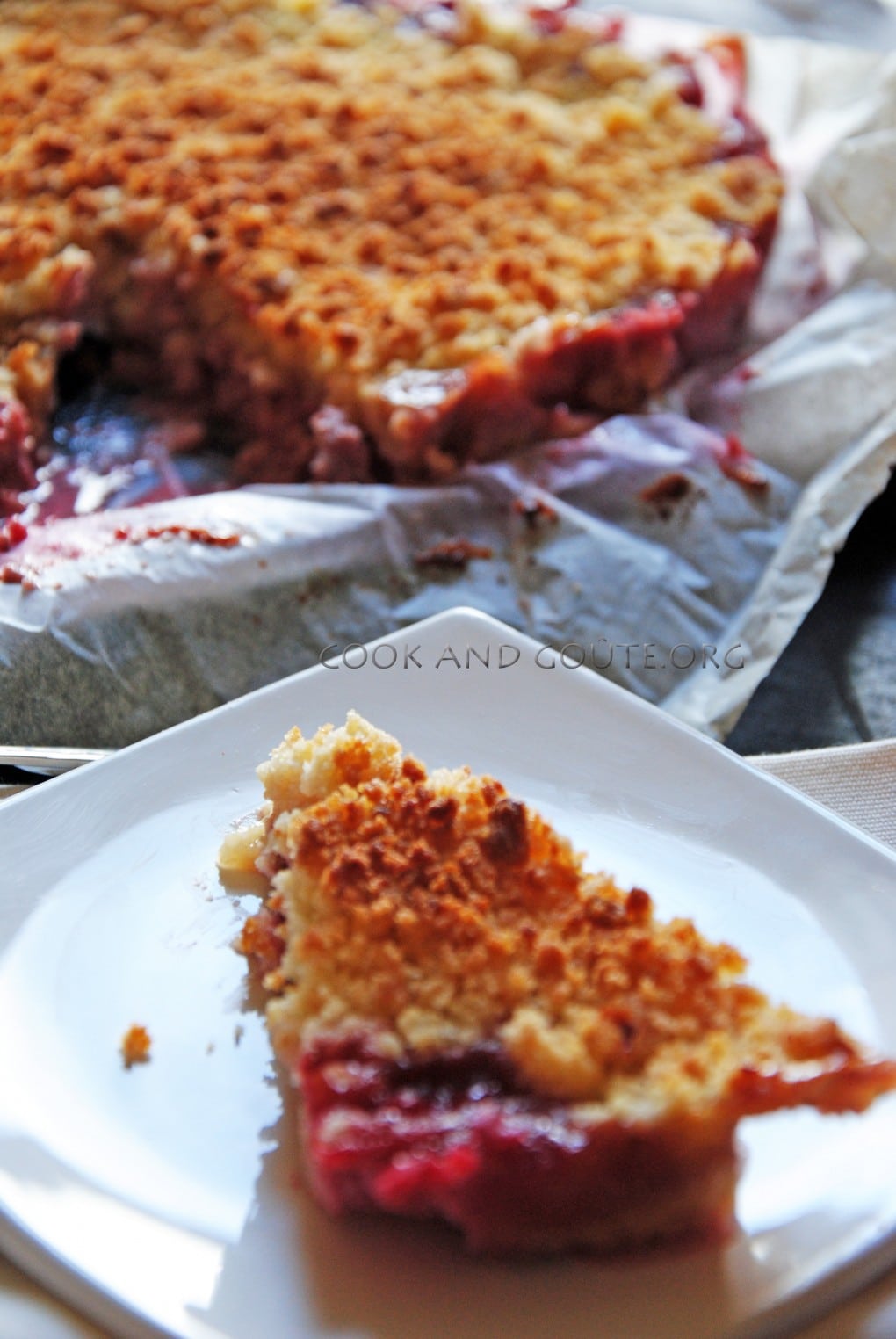 Crumble aux fraises 