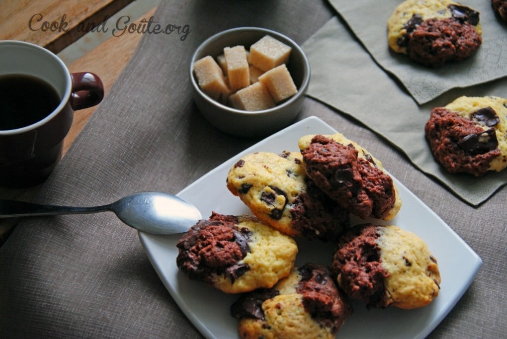 cookies marbrés