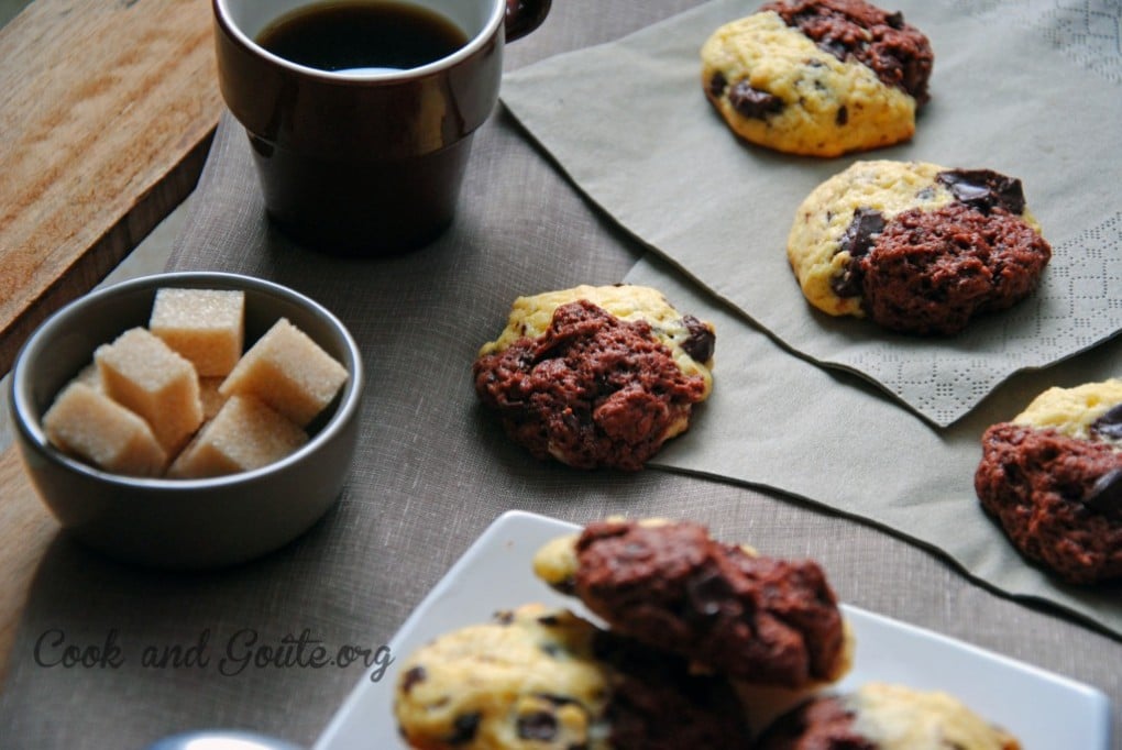 cookies marbrés