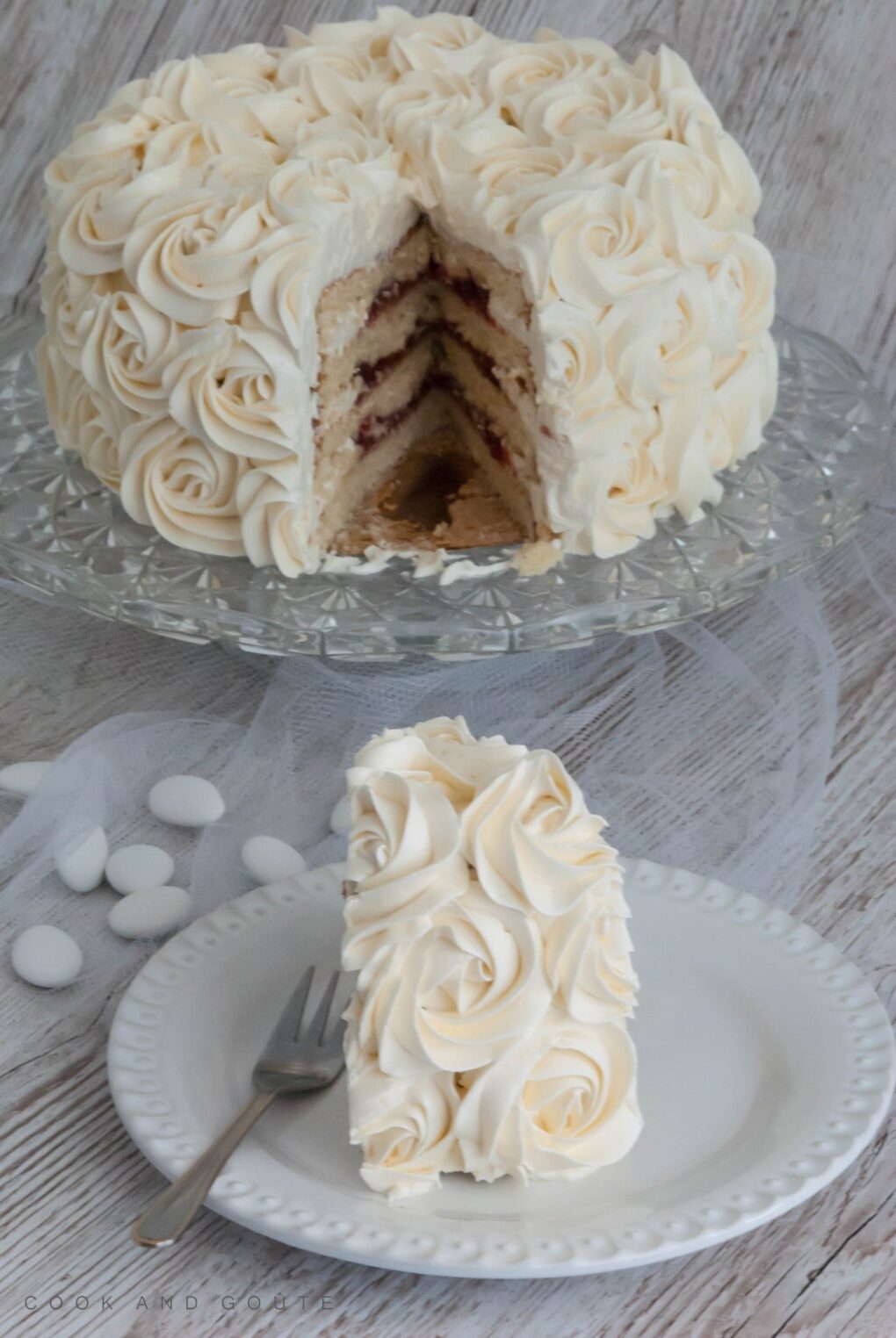 rose cake