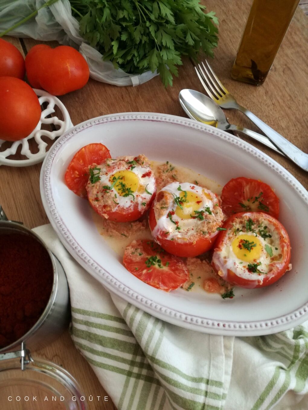 tomate œuf cocotte