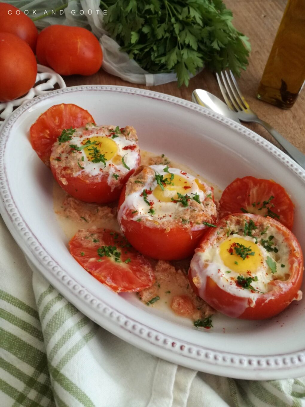 tomate œuf cocotte