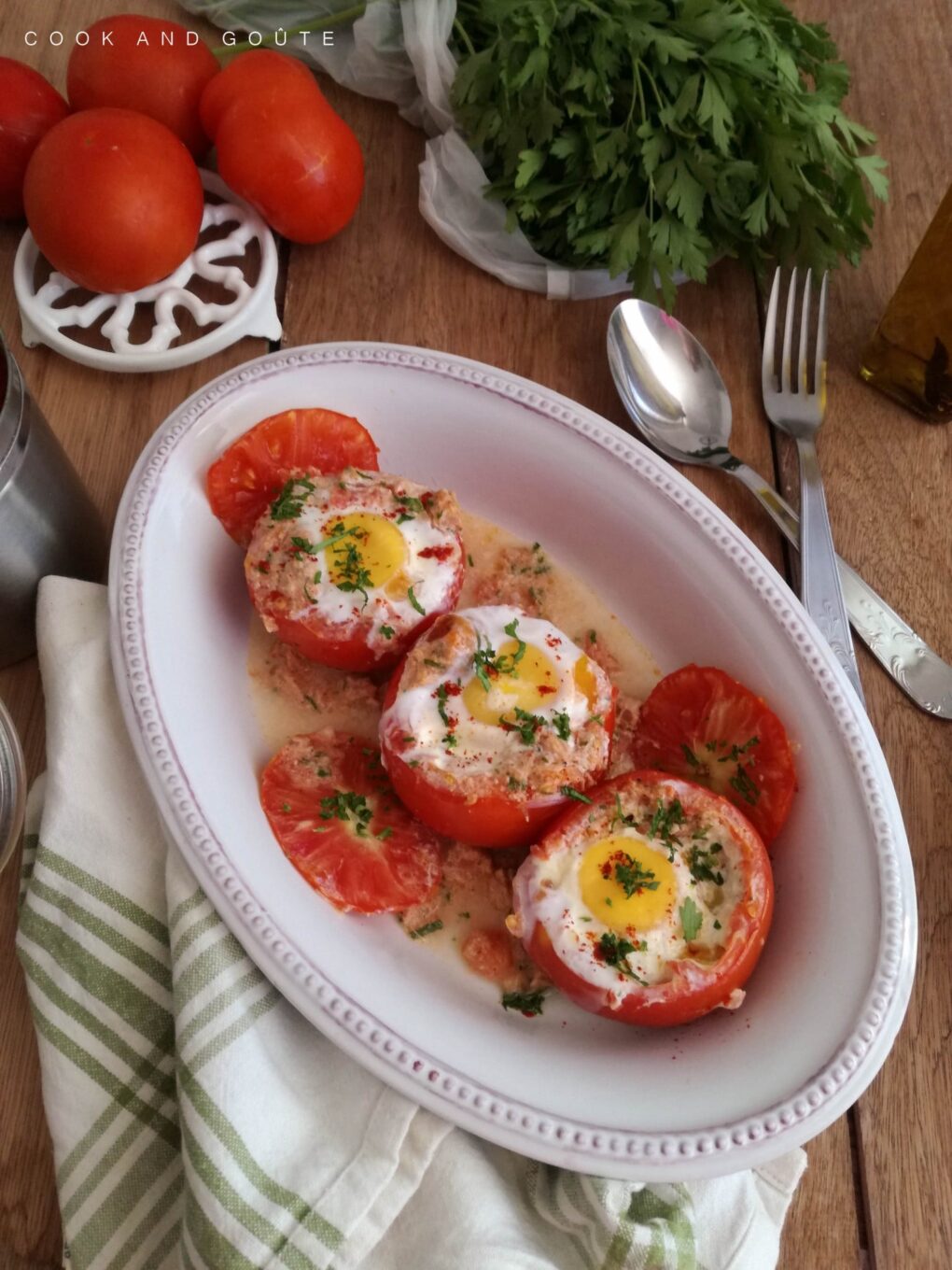 tomate œuf cocotte