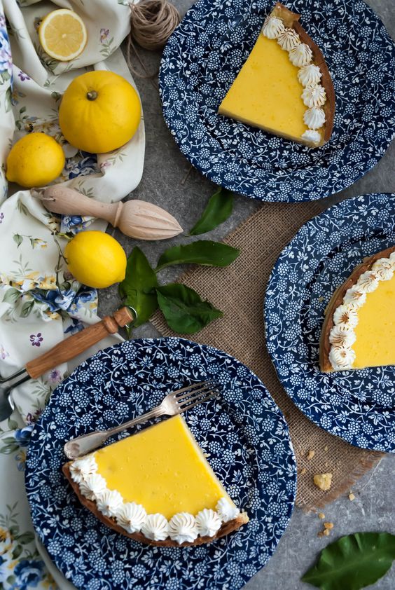 tarte au citron meringuée
