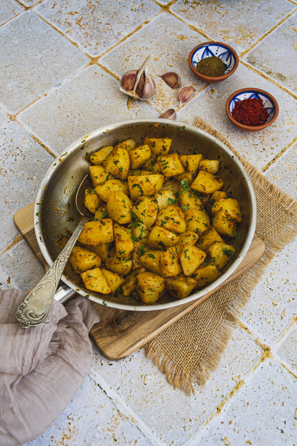 pommes de terre à la chermoula