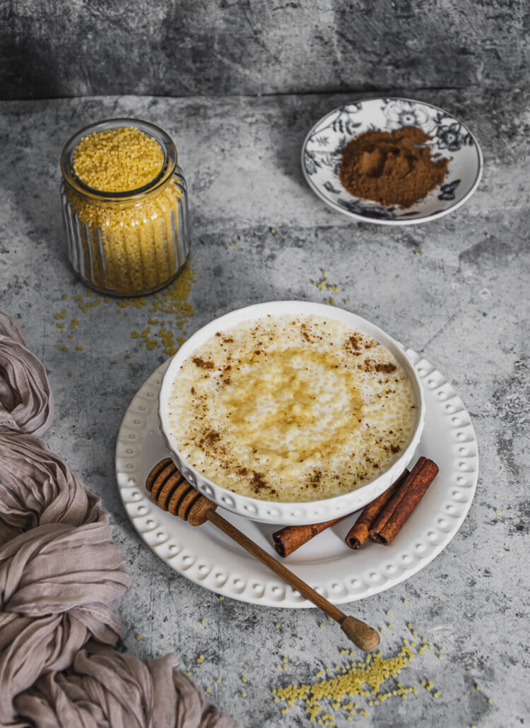 Soupe de petit-plombs au lait et cannelle